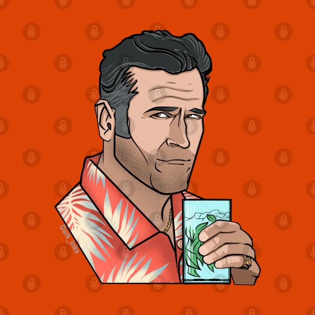 Sam Axe - Burn Notice by Dark_Inks