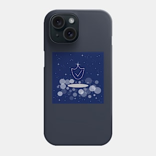 safety protection, security, safeness, secret, illustration, night, light, shine, universe, cosmos, galaxy Phone Case