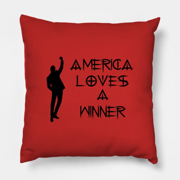 America Loves a Winner Pillow by Phystonelife