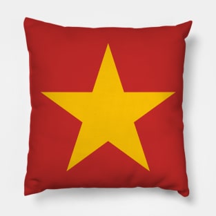 Bright yellow five-pointed star Pillow