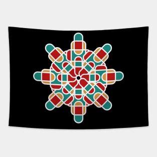 Retro Radial Tapestry