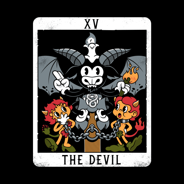 The Devil - XV Tarot Card -Baphomet by Nemons