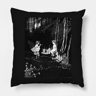 Fairy Music Under the Moon - Ida Rentoul Outhwaite Pillow