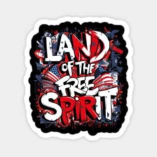 LAND OF THE FREE SPIRIT: A Red, White & Blue Celebration Magnet
