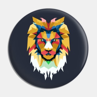 Lion Mandala Pop Art Pin