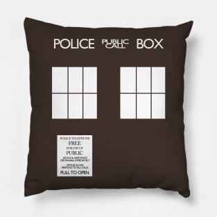 Public Call Police Box Pillow