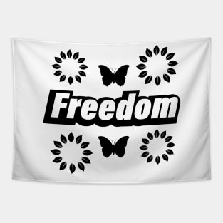 Freedom being free text design Tapestry