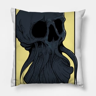 Skull octopus quote "Every Soul Feels Death" Pillow