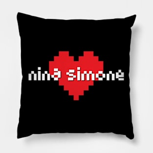 Nina simone -> pixel art Pillow