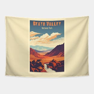 Death Valley National Park Vintage Travel  Poster Tapestry