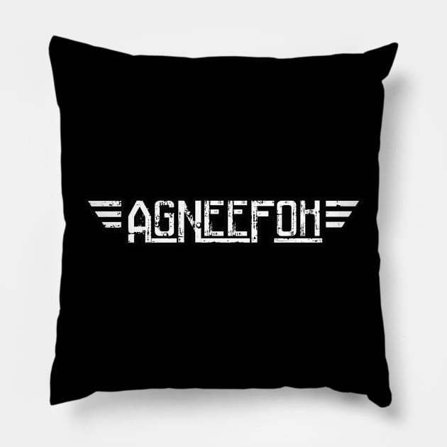 Agneefok - For South Africans or Ex-Pats Pillow by Arend Studios