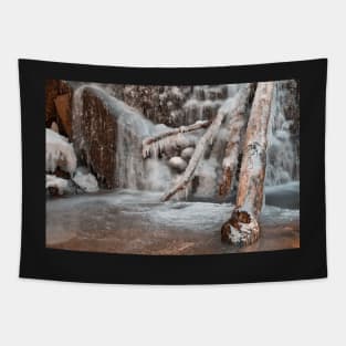 Frozen Avalon Falls Tapestry