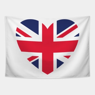 British Union Flag Heart Tapestry