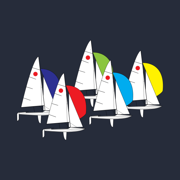 Fireball Sailboats Racing by CHBB