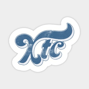 XTC ///// Retro Fan Art Typography Design Magnet