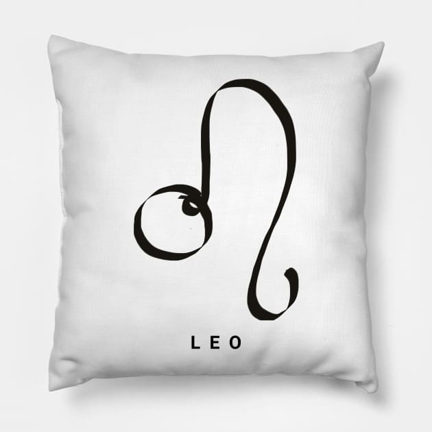 LEO KIROVAIR ASTROLOGICAL SIGNS #cancer #astrology #kirovair #symbol #minimalism #horoscope #scorpion #home #decor Pillow by Kirovair