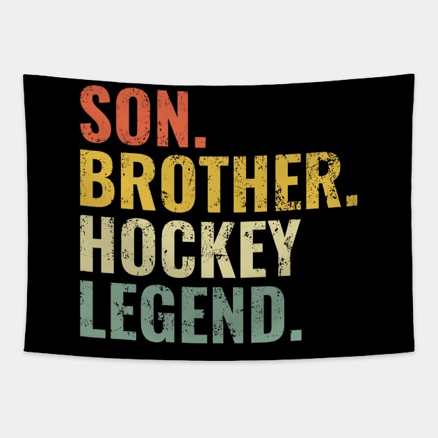 Son Brother Hockey Legend Tapestry by tobzz