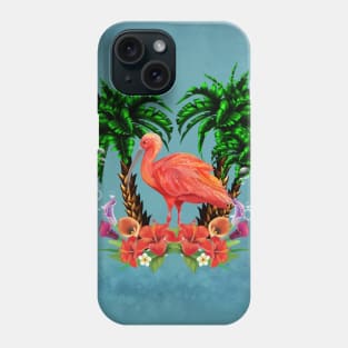 Wonderful tropical scarlet ibis Phone Case