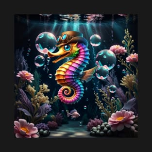 Cute little steampunk seahorse T-Shirt
