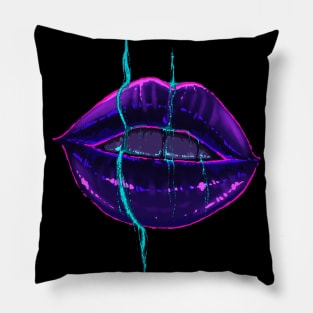 Neon Lips Pillow