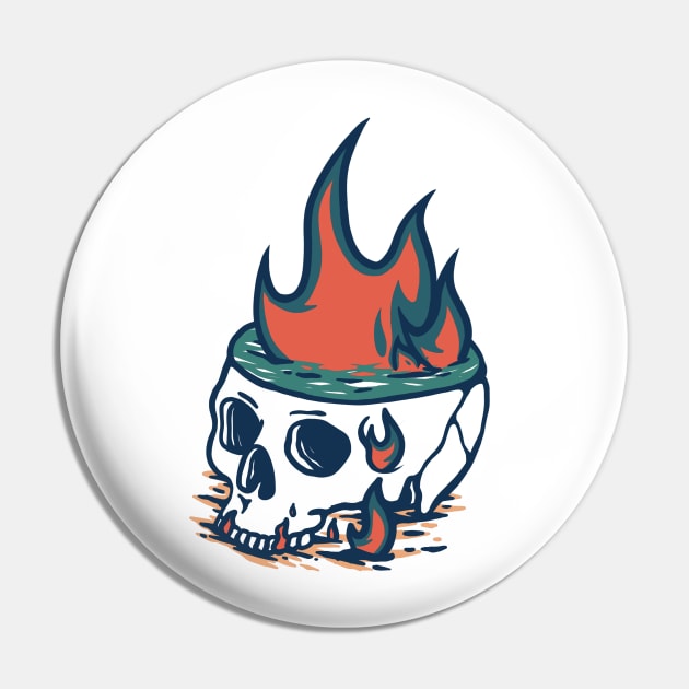 burn skull Pin by eazy dead