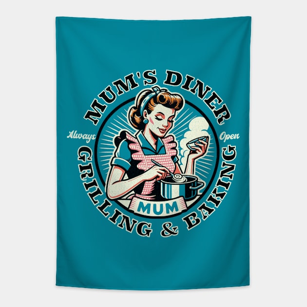 Mum's Diner Tapestry by Off the Page