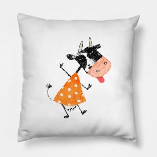 Florencia the Dancing Cow Pillow