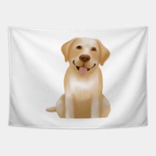 Cute Labrador Retriever Drawing Tapestry