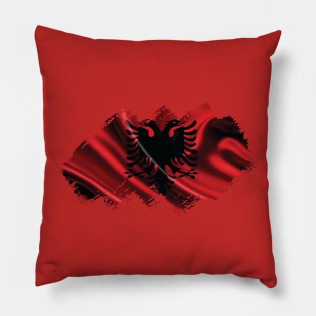 Flag of Albania Pillow by Teemperor