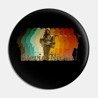 Stevie Nicks Retro Fade Vintage Pin