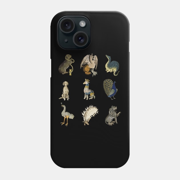 Medieval and Tudor Beasts, Creatures and Animals Phone Case by RetroGeek