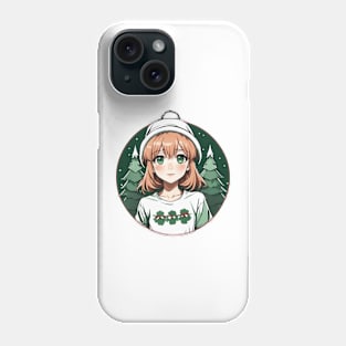 Christmas waifu Phone Case