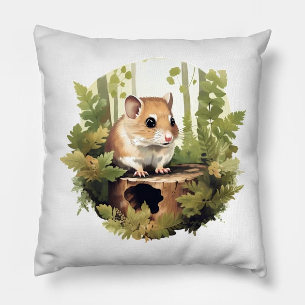 Dormouse Pillow by zooleisurelife