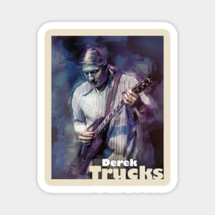 Derek Trucks Blues Guitar Player Magnet