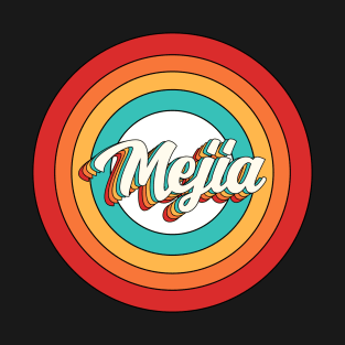 Mejia Name Shirt Vintage Mejia Circle T-Shirt