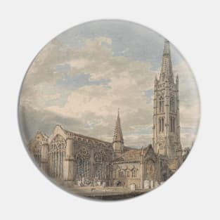 North East View of Grantham Church, Lincolnshire by J.M.W. Turner Pin