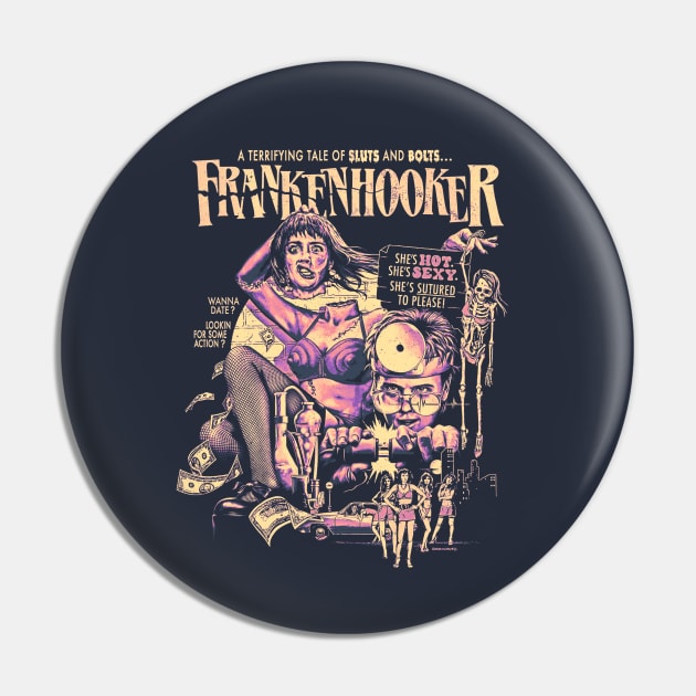 Horror Frankenhooker Pin by OrcaDeep