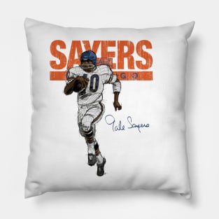 Gale Sayers Chicago Sketch Pillow