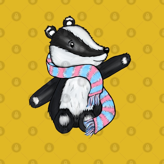 Trans Badger Mascot by sophiedesigns