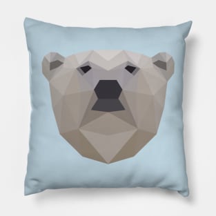 Low Poly Polar Bear Pillow