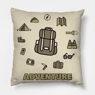 ADVENTURE Travelling Design Pillow