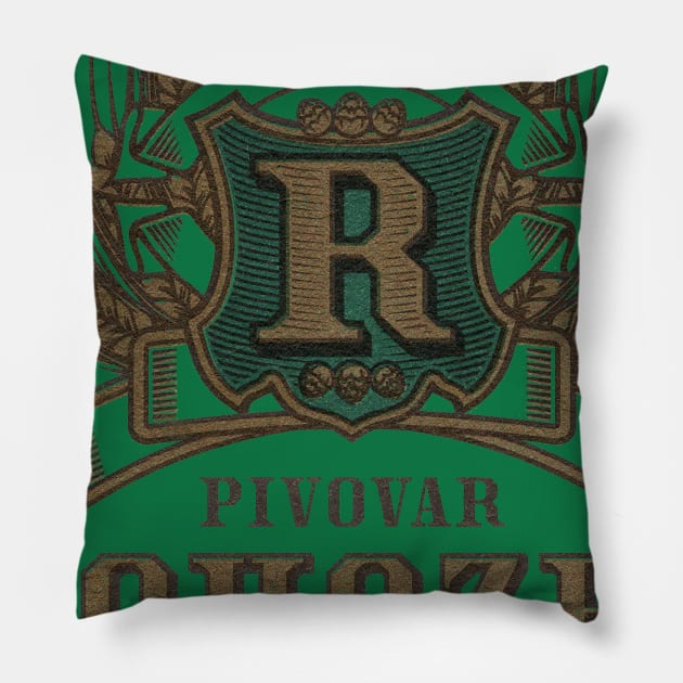 Pivovar Rohozec Pillow by MindsparkCreative