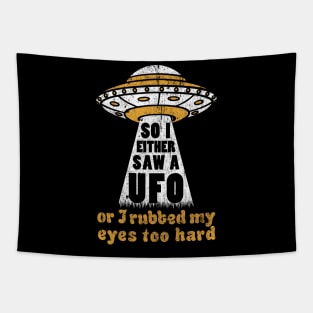 So I Either Saw A UFO or I Rubbed My Eyes Too Hard Tapestry