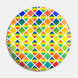 Dark and Light Rainbows (Diamond Checkered) Pin