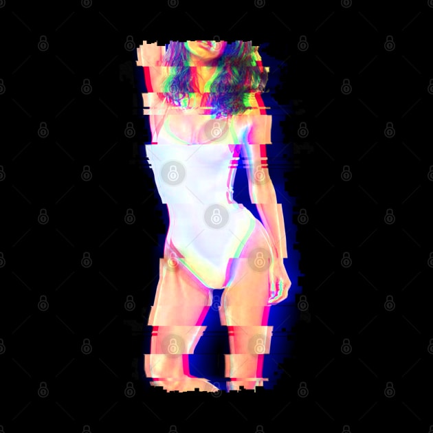 RETRO GLITCH GIRL #4 by RickTurner