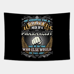 Cool Shirts for Men, Super Job Shirt Pharmacist Tapestry