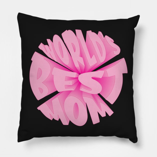 World's best mom rose Pillow by TeeAMS