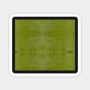 Lime Green Alligator Skin Magnet