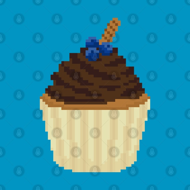 Chocolate cupcake pixel art by toffany's