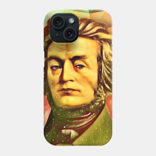 Adam Mickiewicz Snow Portrait | Adam Mickiewicz Artwork 15 Phone Case